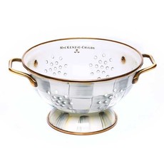 MacKenzie-Childs Sterling Check Enamel Colander - Small