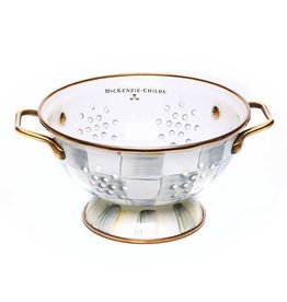 MacKenzie-Childs Sterling Check Enamel Colander - Small