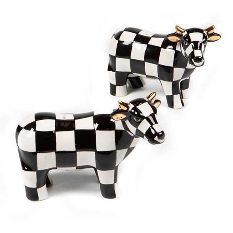 Courtly Cow Salt & Pepper set