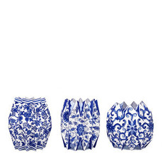 Blue & White Chinoiserie Paper Vase Wraps