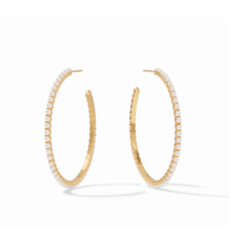 Julie Vos Juliet Hoop - Large Pearl