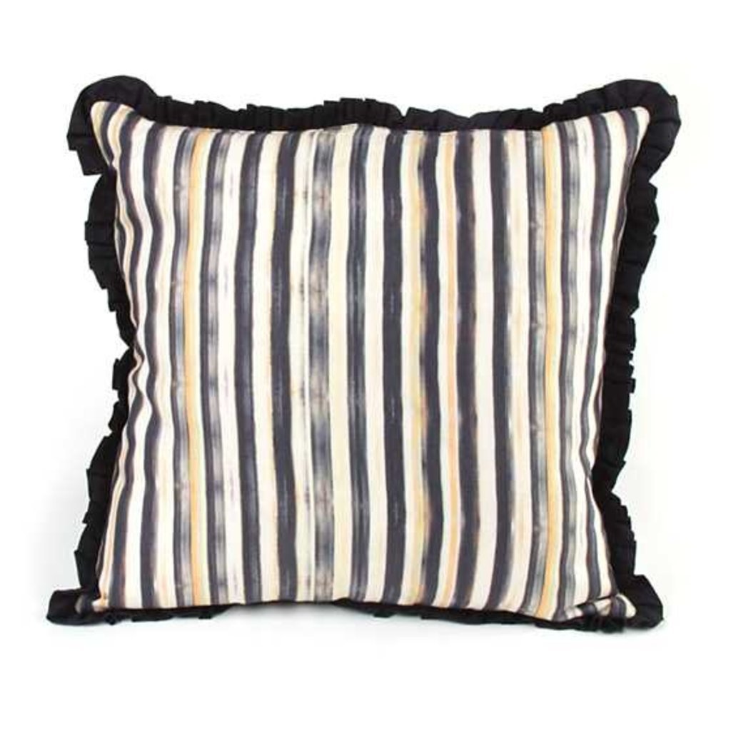 MacKenzie-Childs Courtly Check Ruffled Square Pillow