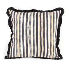 Courtly Check Ruffled Square Pillow