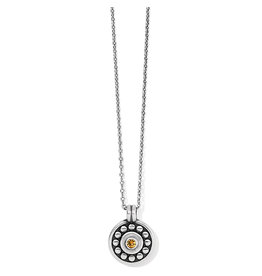 Pebble Dot Medali Petite Reversible Necklace - Topaz