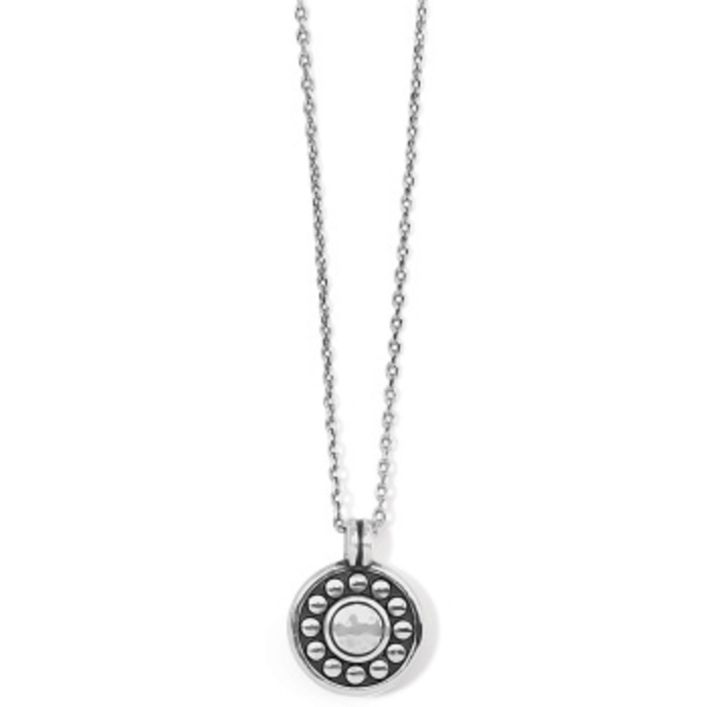 Pebble Dot Medali Petite Reversible Necklace - Peridot