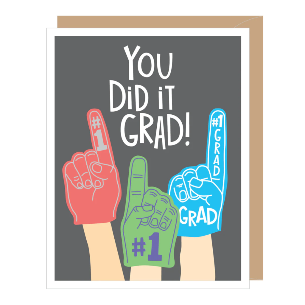 Foam Finger Graduation Card