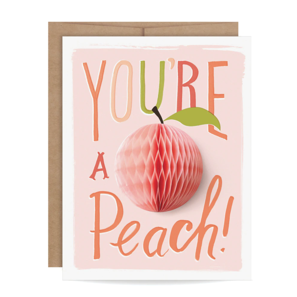 You're a Peach Pop Up Card