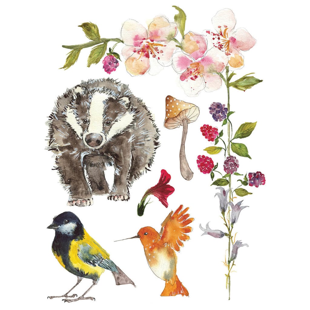 Iron Orchid Designs Whispering Willow IOD Transfer
