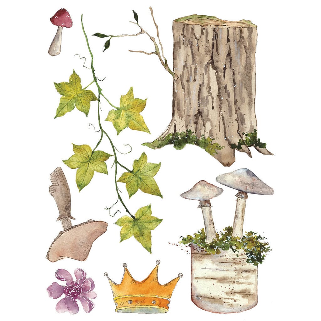 Iron Orchid Designs Whispering Willow IOD Transfer