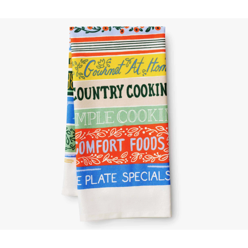 Rifle Paper Co. Cookbooks Tea Towel