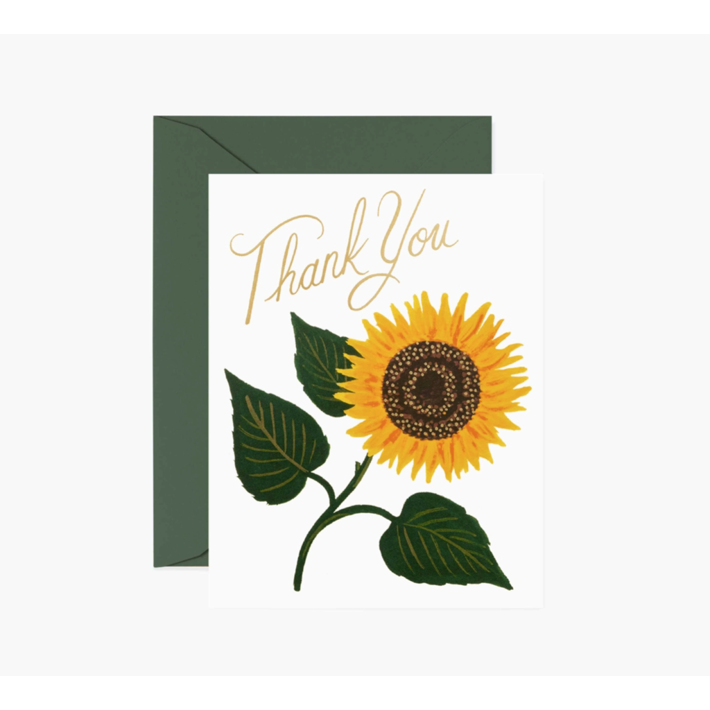 Rifle Paper Co. Sunflower Thank You Card Boxed Set of 8