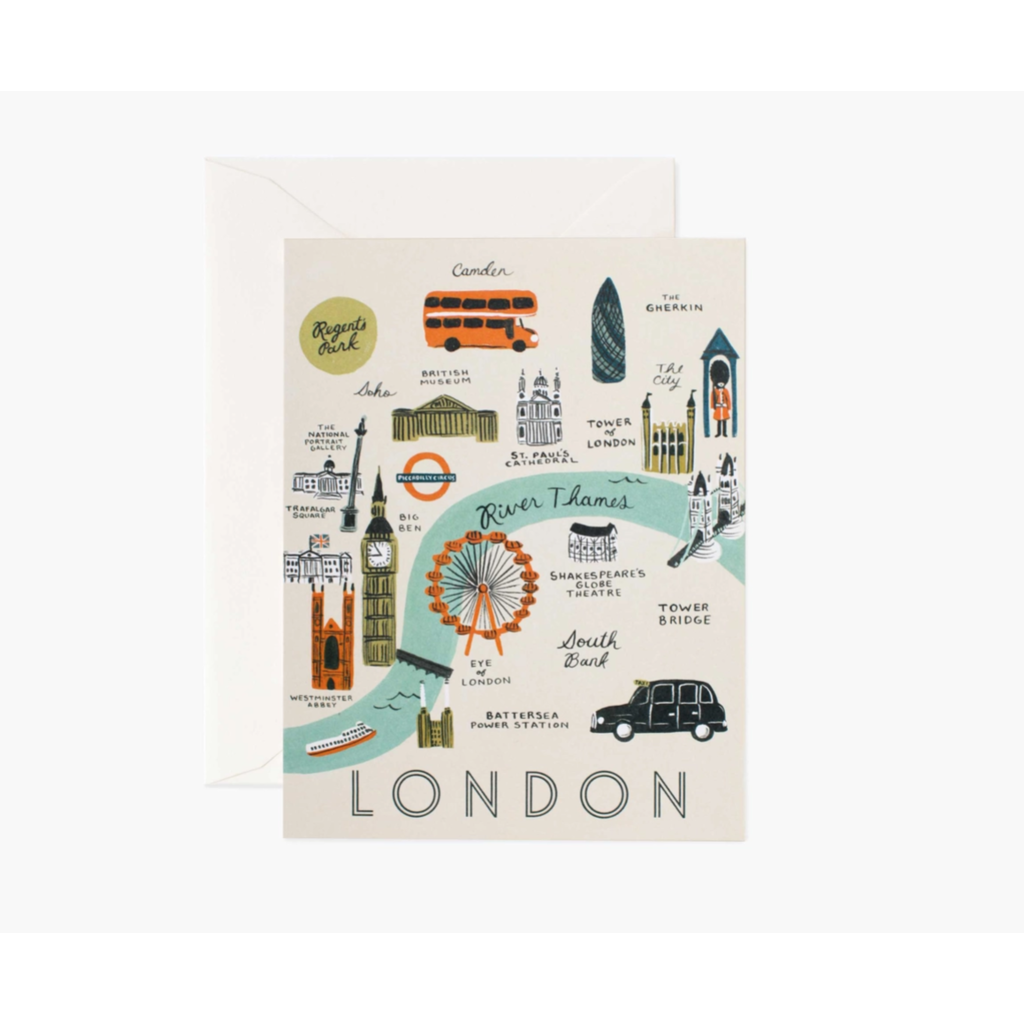 Rifle Paper Co. LONDON MAP CARD