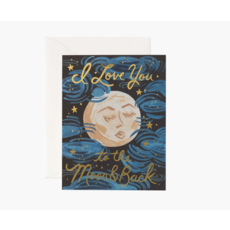 Rifle Paper Co. I Love You To The Moon and Back Card