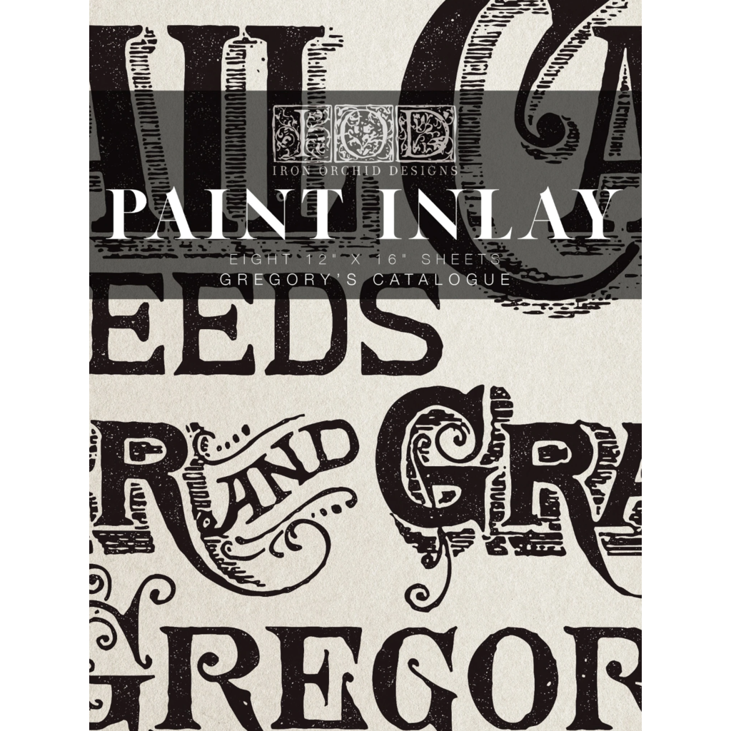 Iron Orchid Designs Gregory's Catalogue IOD Paint Inlay