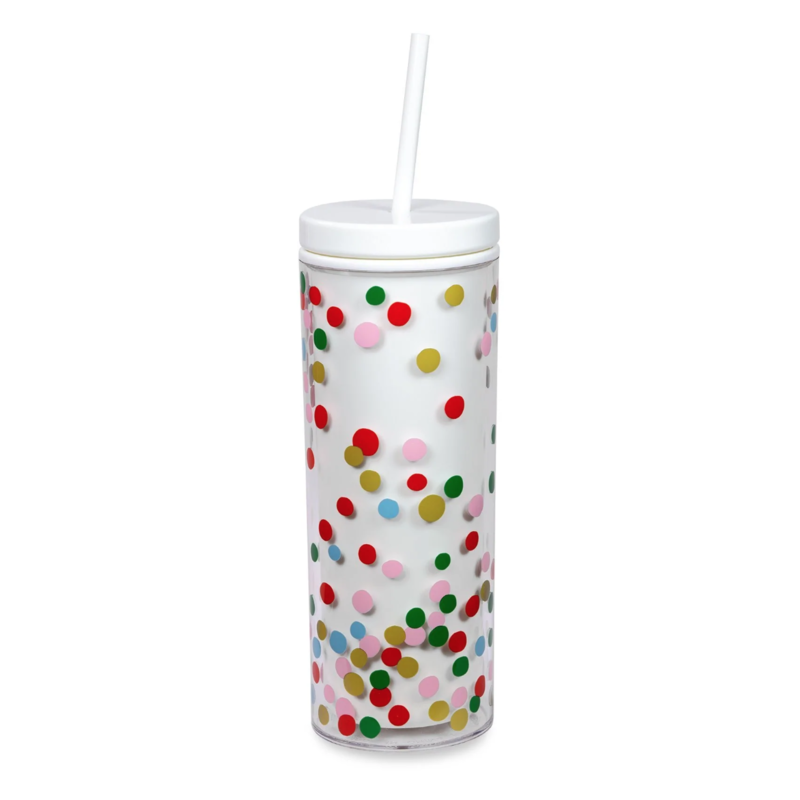 kate spade new york kate spade new york Holiday Confetti Tumbler with straw
