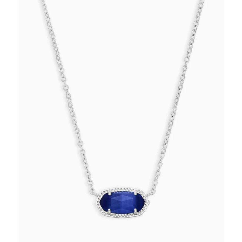 Kendra Scott ELISA NECK RHOD COBALT CATS EYE*