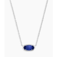 Kendra Scott ELISA NECK RHOD COBALT CATS EYE*