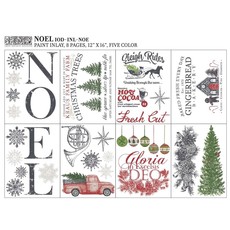 Iron Orchid Designs Noel IOD Paint Inlay 12x16 Pad