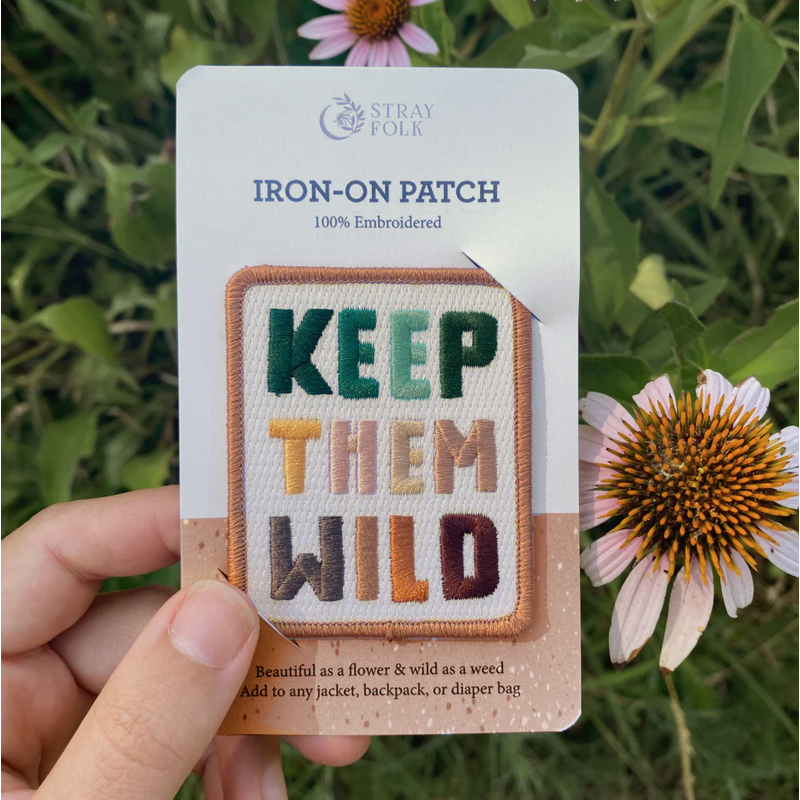 Keep Them Wild Iron-On Patch