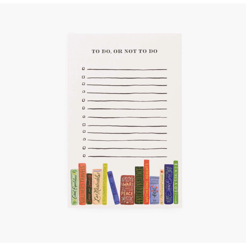 Rifle Paper Co. "To Do or Not To Do" Checklist Notepad