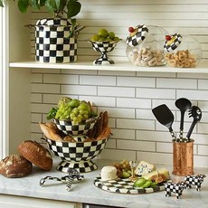 MacKenzie-Childs MacKenzie-Childs Courtly Check Enamel Cheese Course