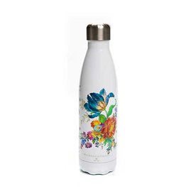 MacKenzie-Childs Flower Market Water Bottle - White