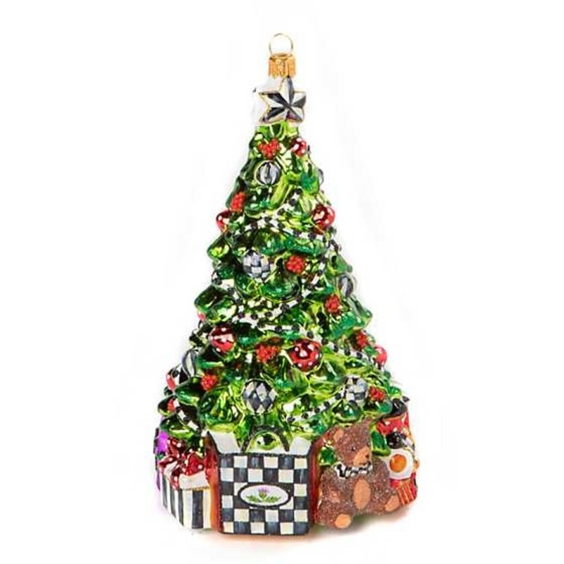 MacKenzie-Childs Glass Ornament - Nostalgia Christmas Tree