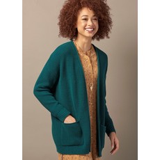 Luxe Cotton blend Open Cardi with Pockets