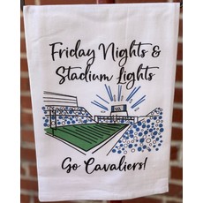 Stadium Lights, Go Cavaliers Tea Towel