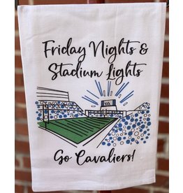Stadium Lights, Go Cavaliers Tea Towel