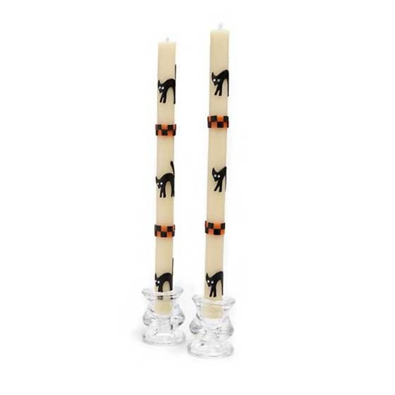 MacKenzie-Childs Alley Cat Dinner Candles - Set of 2