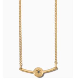 Brighton Illumina Bar Gold Necklace