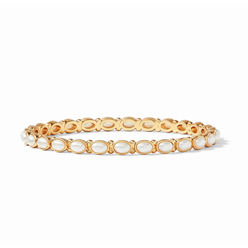 Julie Vos Mykonos Bangle Pearl - Medium