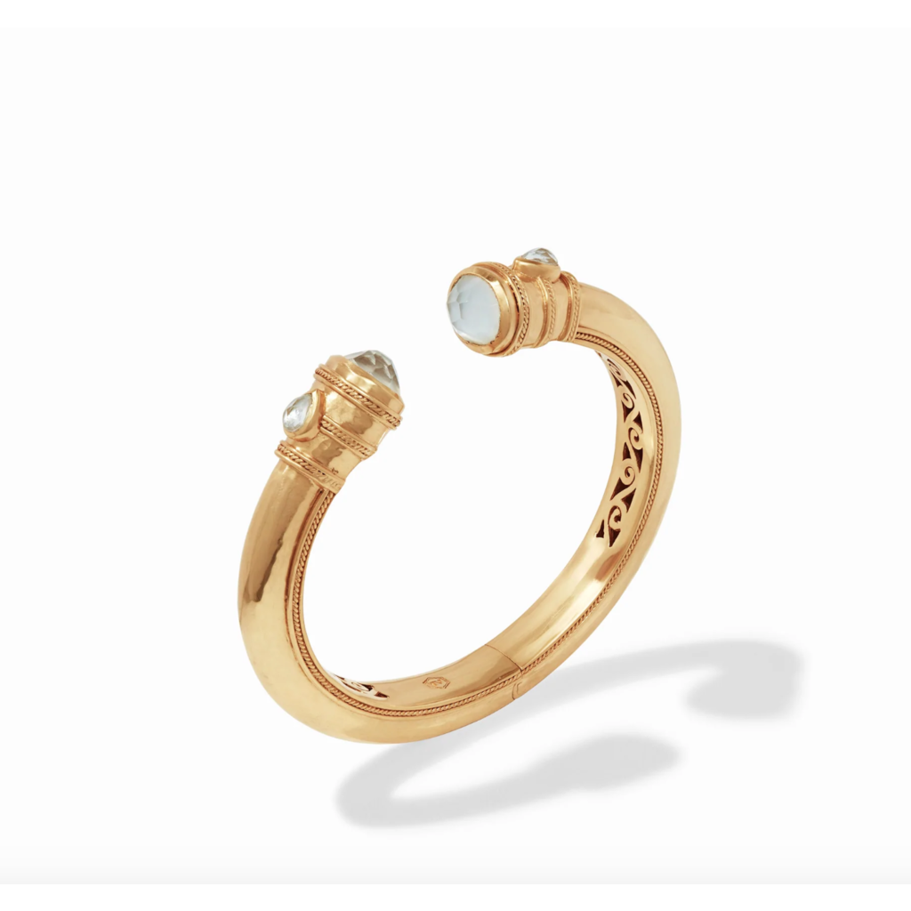 Julie Vos Julie Vos Cassis Cuff - Iridescent Clear Crystal