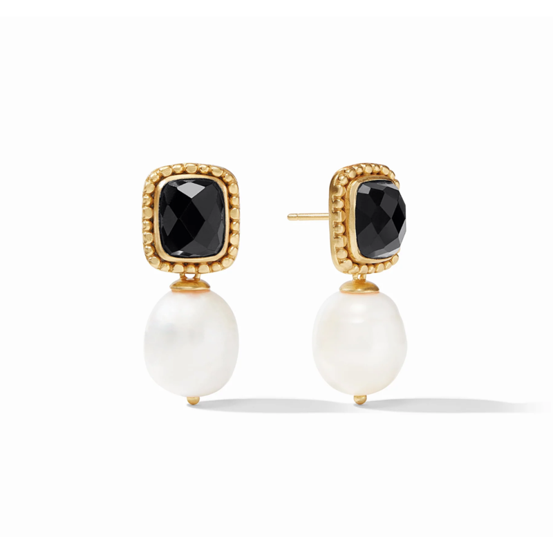 Julie Vos Marbella Earring - Obsidian Black