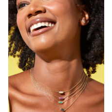 Kendra Scott Kendra Scott Grayson Gold Pendant Necklace in White Crystal