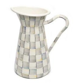 MacKenzie-Childs Sterling Check Enamel Practical Pitcher - Large