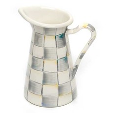 MacKenzie-Childs Sterling Check Practical Pitcher - Small