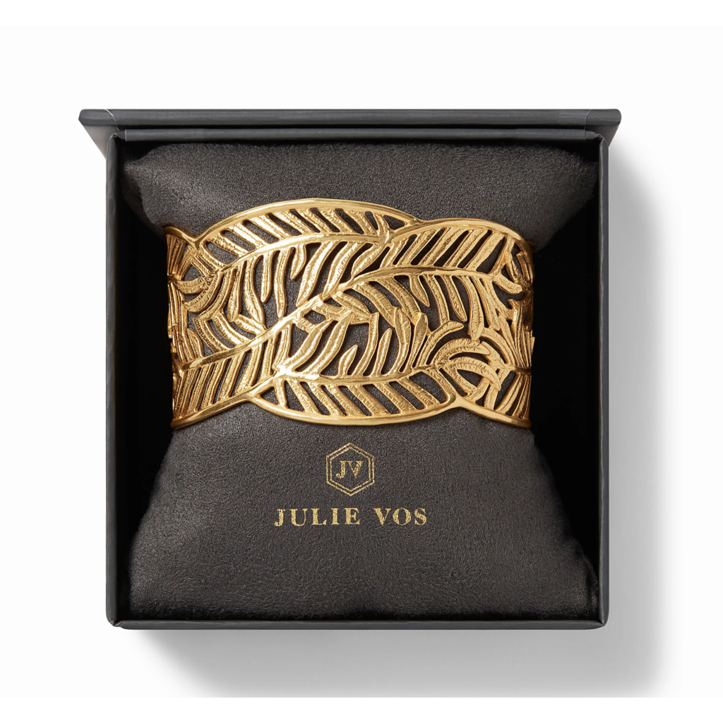 Julie Vos Julie Vos Gold Fern Cuff Bracelet