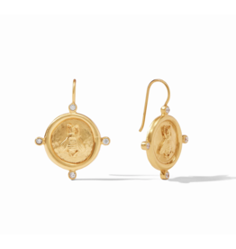 Julie Vos Bee Cameo Earring