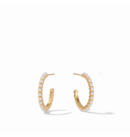 Julie Vos Juliet Hoop Gold Pearl - Small