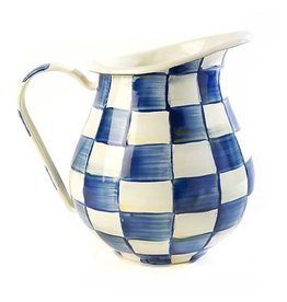 MacKenzie-Childs Royal Check Enamel Pitcher