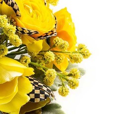 Courtly Check Summer Bouquet - Yellow