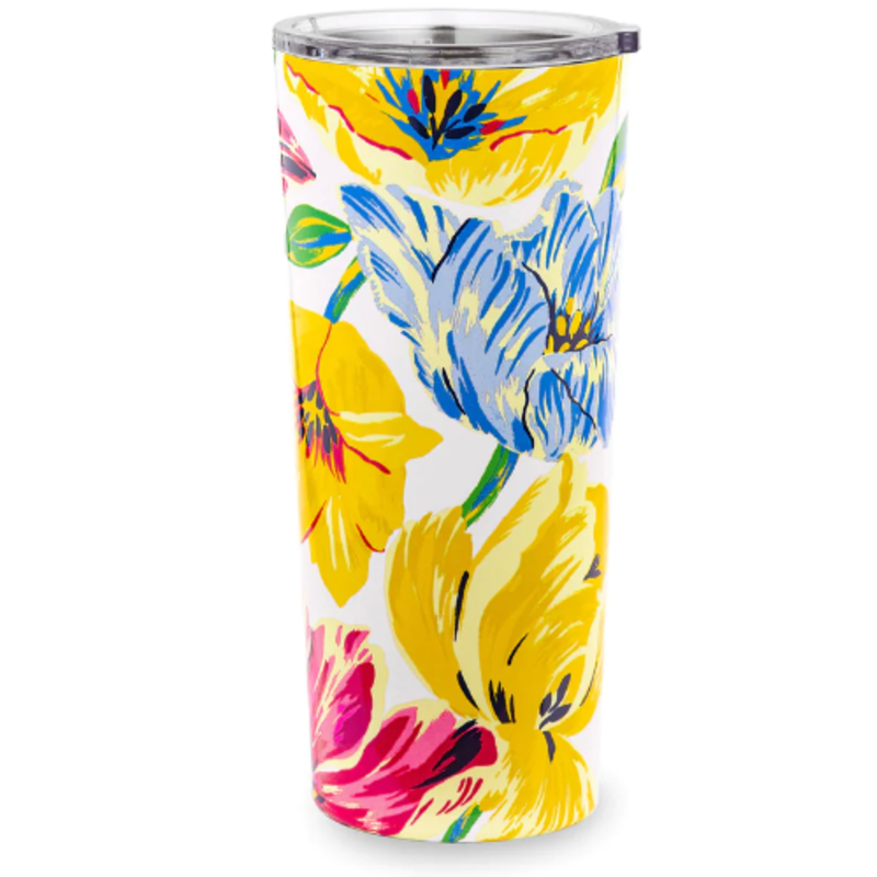 Stainless Steel Tumbler - Painted Tulips