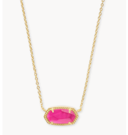 Kendra Scott Elisa Gold Pendant Necklace in Azalea Illusion