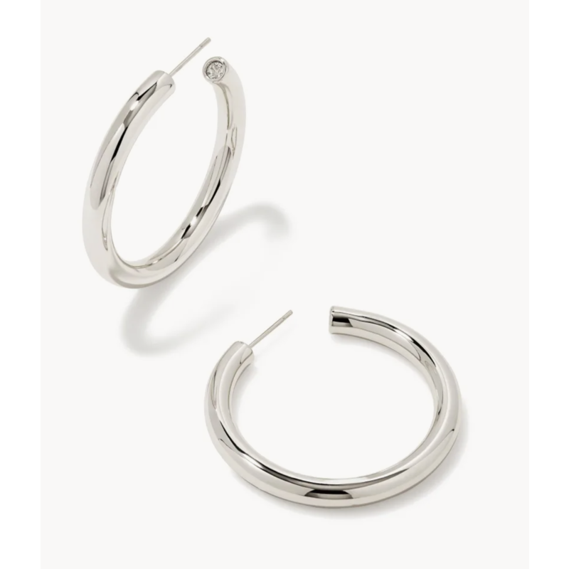 Kendra Scott Colette Large Hoop Earrings - Silver