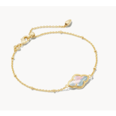 Kendra Scott Kendra Scott Abbie Gold Satellite Chain Bracelet in Dichroic Glass