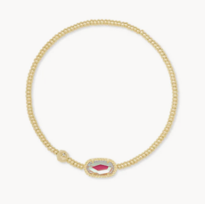 Kendra Scott Kendra Scott Grayson Gold Stretch Bracelet in Dichroic Glass