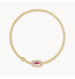 Kendra Scott Grayson Gold Stretch Bracelet in Dichroic Glass
