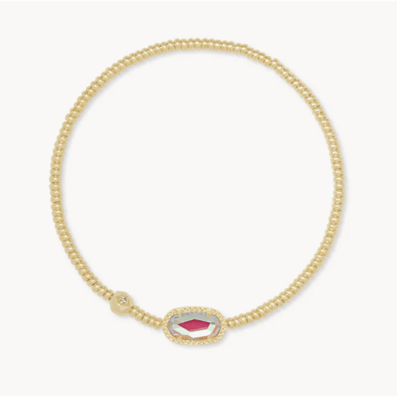 Kendra Scott Grayson Gold Stretch Bracelet in Dichroic Glass